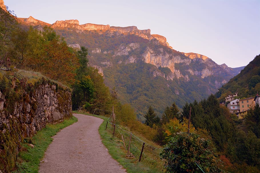 excursion, trail, mountain, the european path, e5, lessinia HD wallpaper