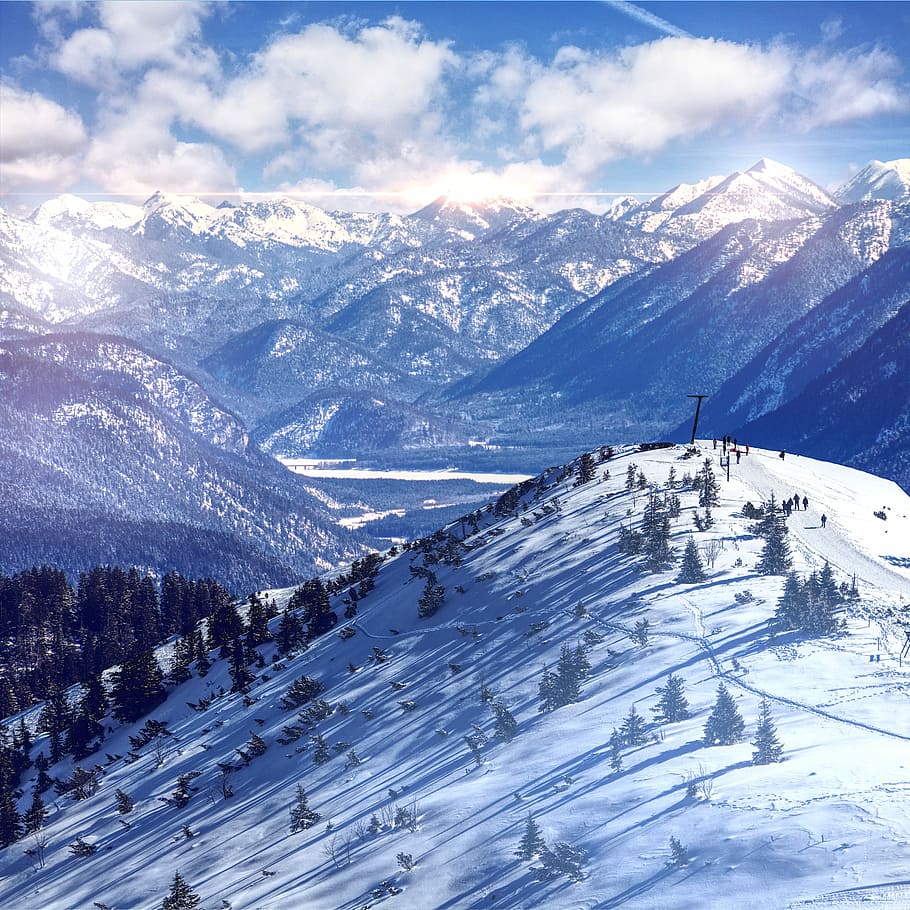 snow, mountain, winter, mountain summit, cold, cold temperature HD wallpaper