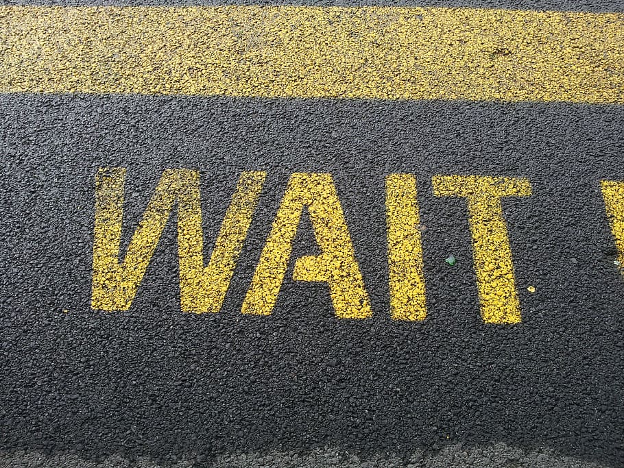 wait, sign, waiting, icon, stop, road, western script, communication HD wallpaper