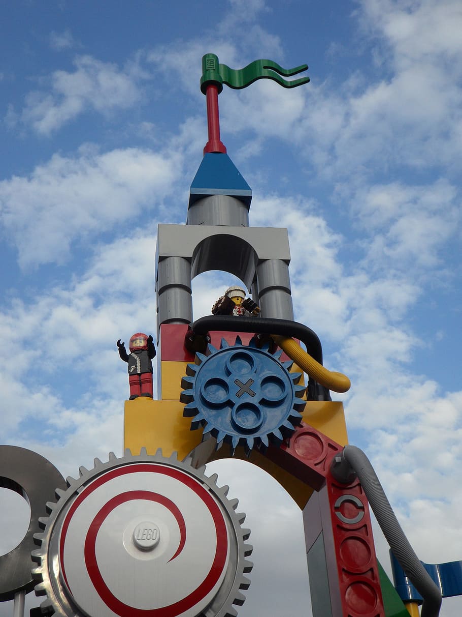 Legoland, Tower, Input, legomaennchen, toys, children, building blocks HD wallpaper