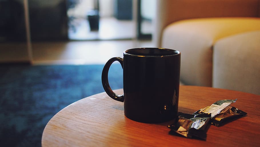 coffee, cup, mug, table, office, drink, food and drink, indoors HD wallpaper