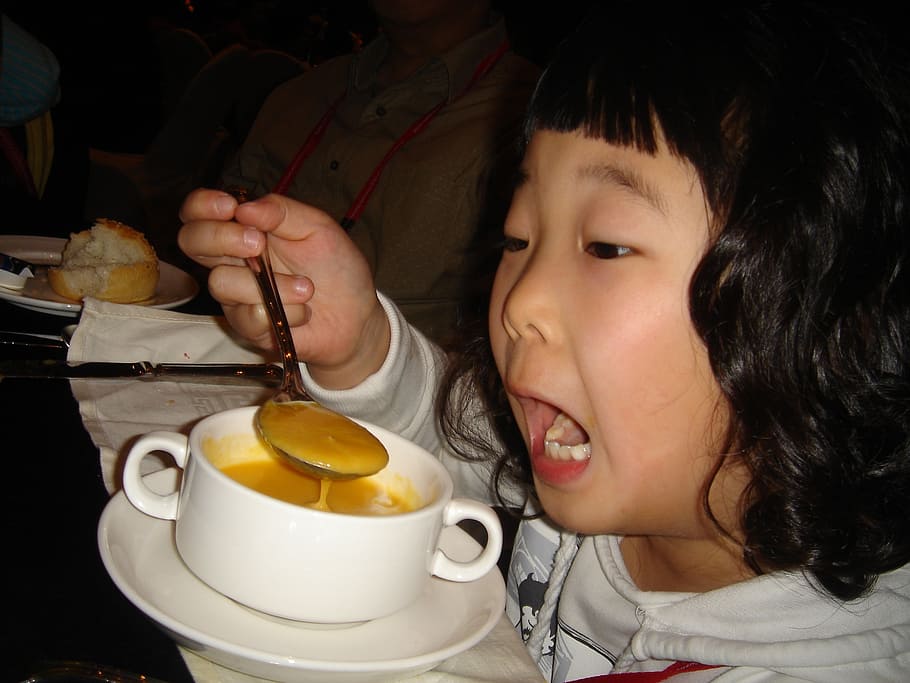 pumpkin porridge, soup, i'm better alone, food and drink, childhood, HD wallpaper