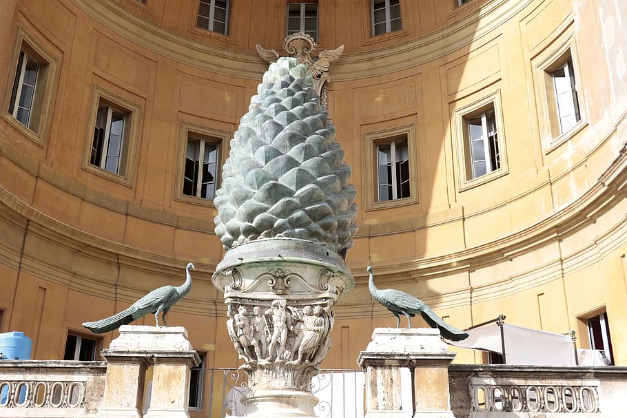 vatican, patio, inside, architecture, built structure, building exterior HD wallpaper