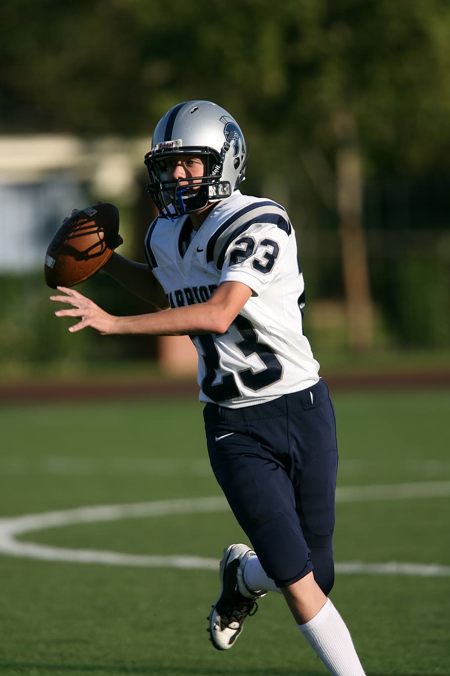 american football, high school football, quarterback, game