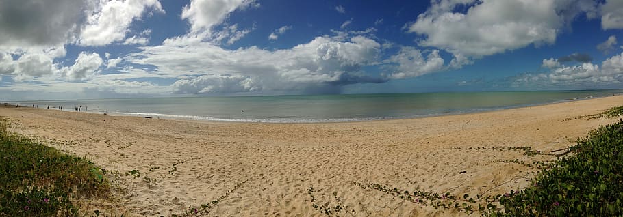 Beach, Brazil, Holidays, trip, mar, overview, landscape, rest HD wallpaper