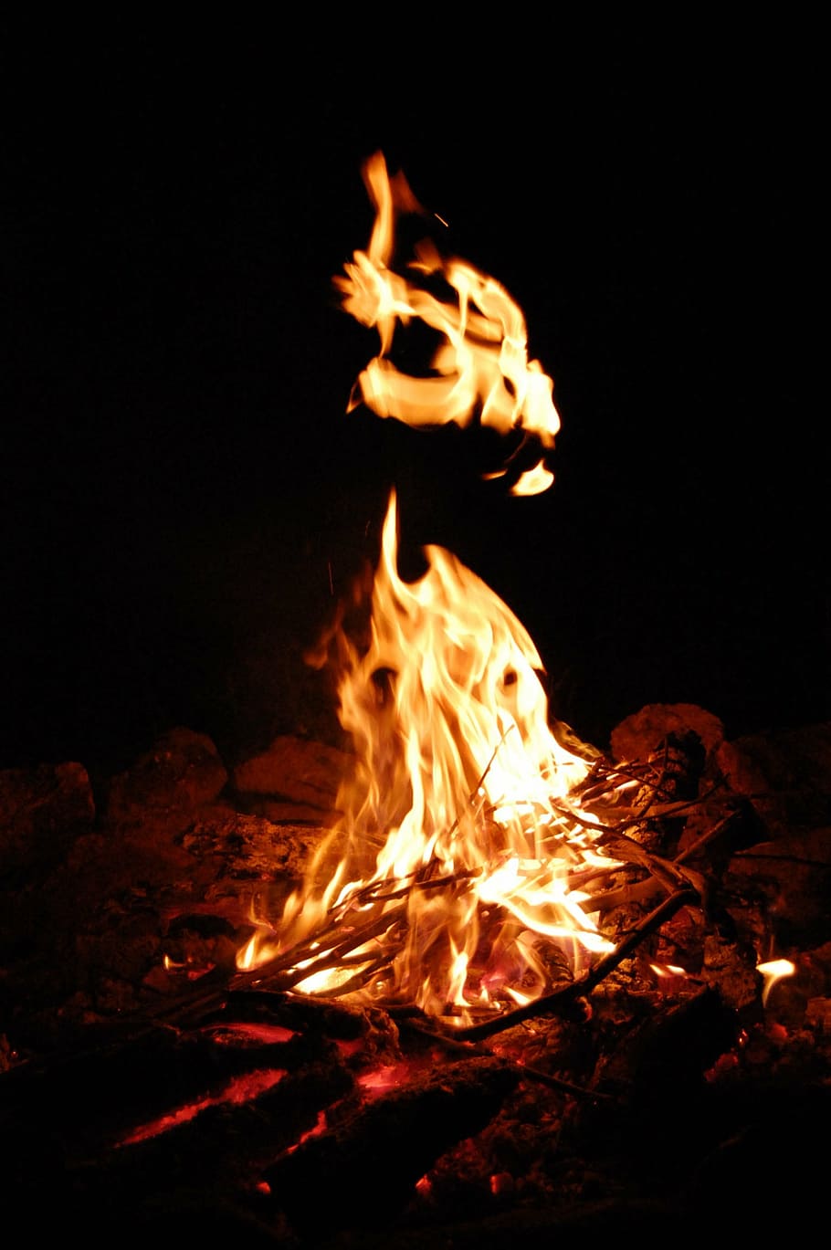 fire, atmosphere, hot, burning, flame, fire - natural phenomenon HD wallpaper