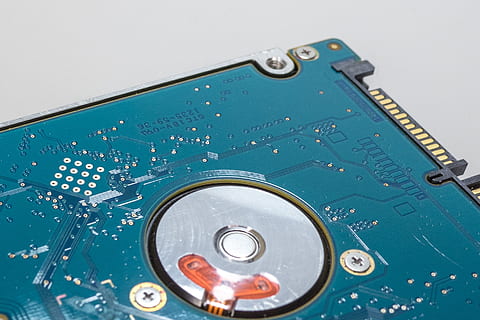 green and black circuit board, hard drive, hdd, computer, data store HD wallpaper