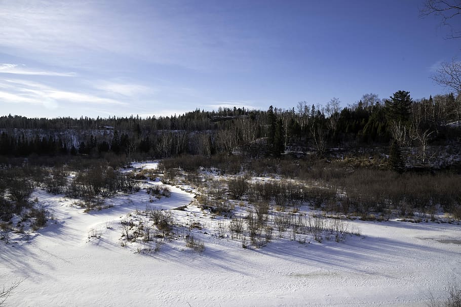 HD wallpaper: Snowy landscape on the Gooseberry River at Gooseberry Falls  State Park, Minnesota | Wallpaper Flare