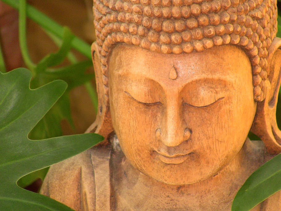 Buddha Gautama statuette, carved, bali, human representation HD wallpaper