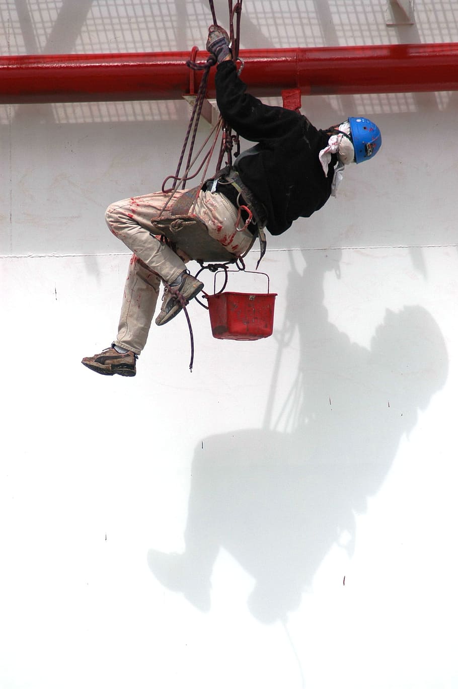 Work, Maintenance, Decorator, performance, rope, brunch, winter HD wallpaper