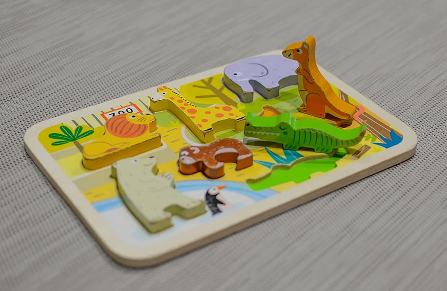 animal peg board on beige surface, children, game, puzzle, toy, HD wallpaper