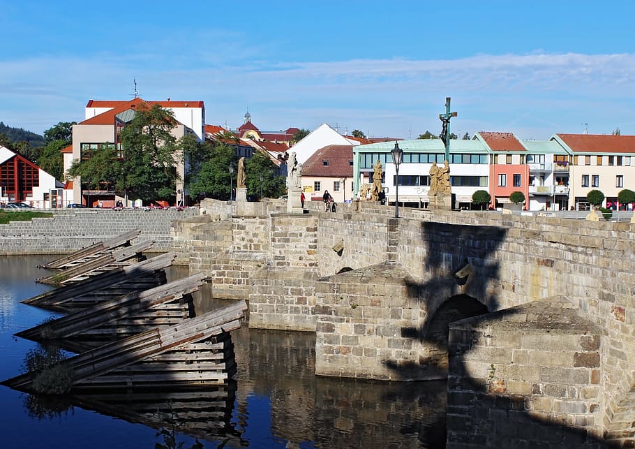 City, Sand, Bridge, Bridge, River, Water, building exterior HD wallpaper