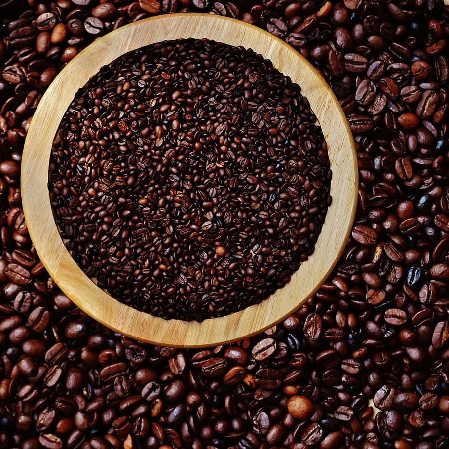 coffee, coffee beans, cafe, roasted, caffeine, brown, aroma HD wallpaper