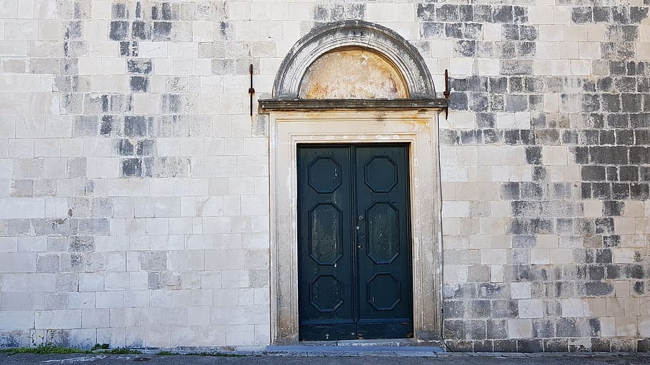 architecture, old, wall, building, facade, house, doorway, stone HD wallpaper