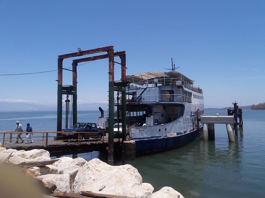 blue sky, sunny, beach, water, transportation, built structure HD wallpaper
