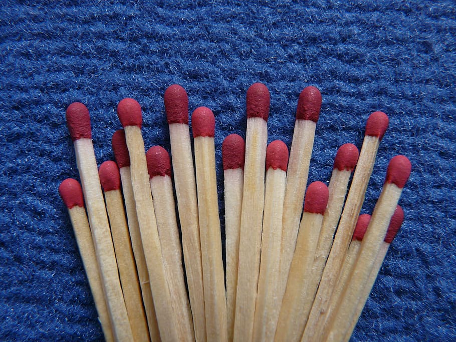 Matches, Fire, Burn, Kindle, Close, macro, wood - material HD wallpaper