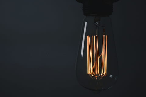 Closeup shot of light bulb details, technology, business, office HD wallpaper