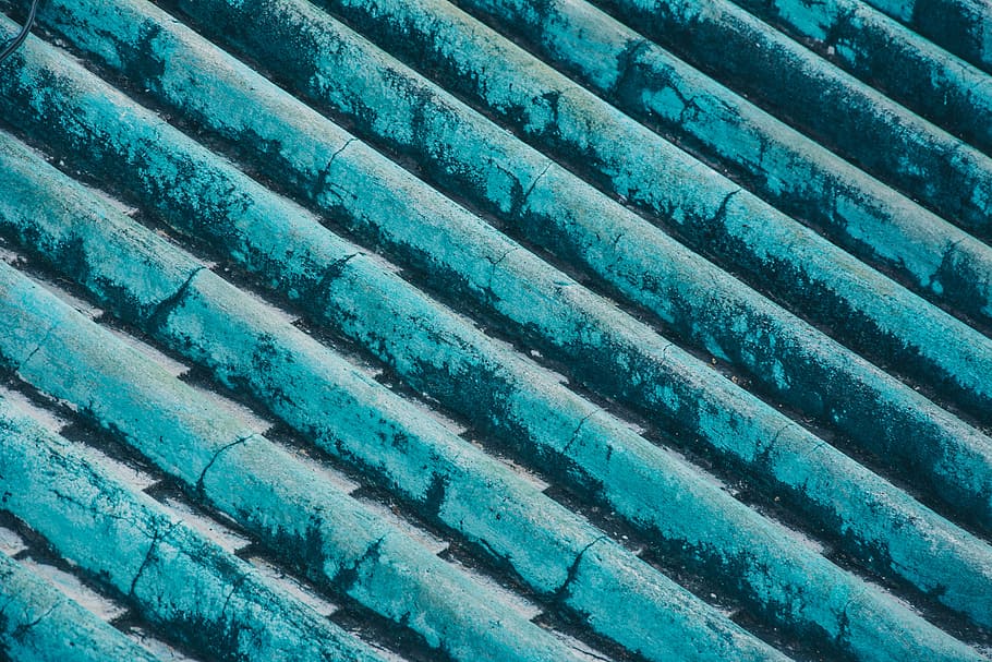 Aqua Roof Tiles, pattern, texture, corrugated iron, architecture HD wallpaper