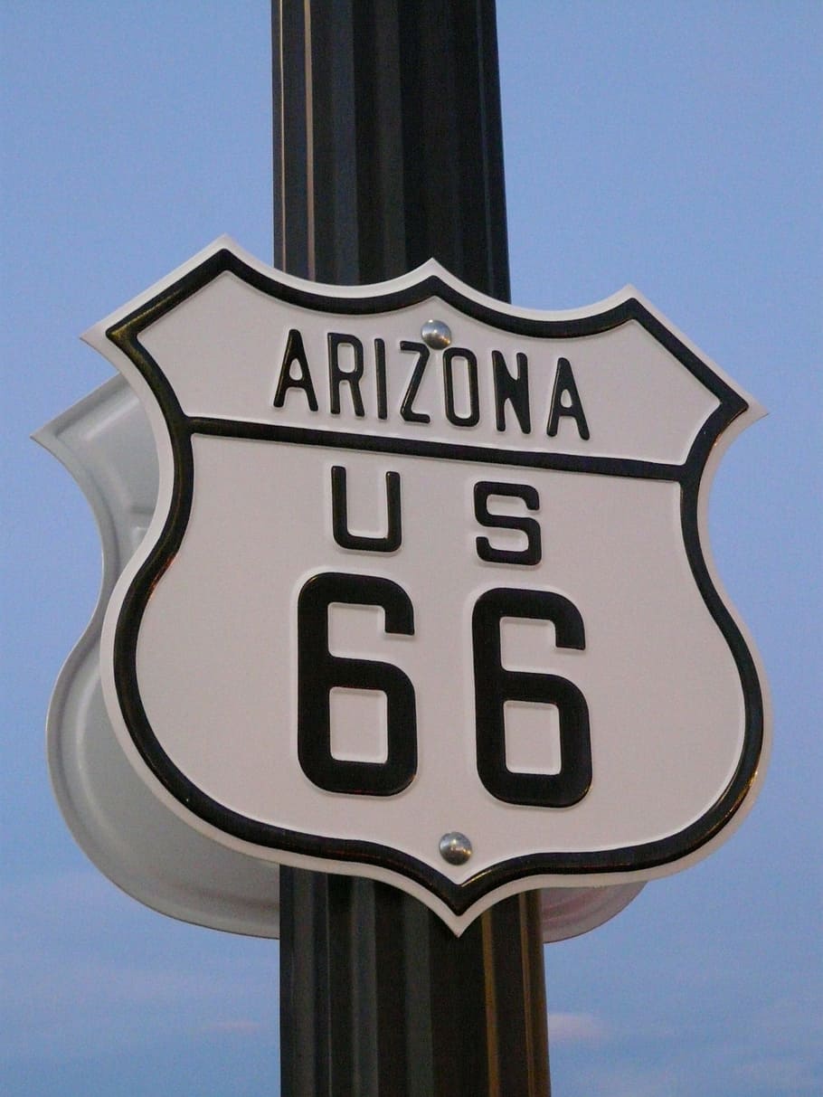 route 66, road, shield, usa, highway, communication, text, western script HD wallpaper