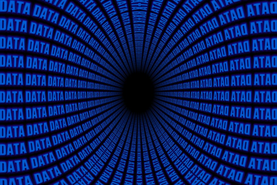 blue and black data illusion wallpaper, dataset, word, data deluge