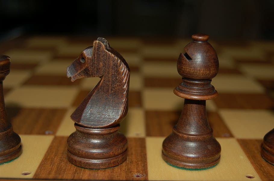 chess, chessboard, chessmen, wood - material, leisure games HD wallpaper