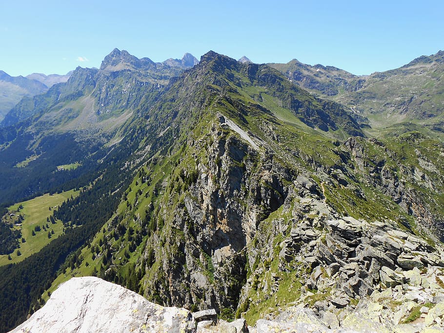 mountain, alpine, south tyrol, summit, mountains, hiking, italy, HD wallpaper