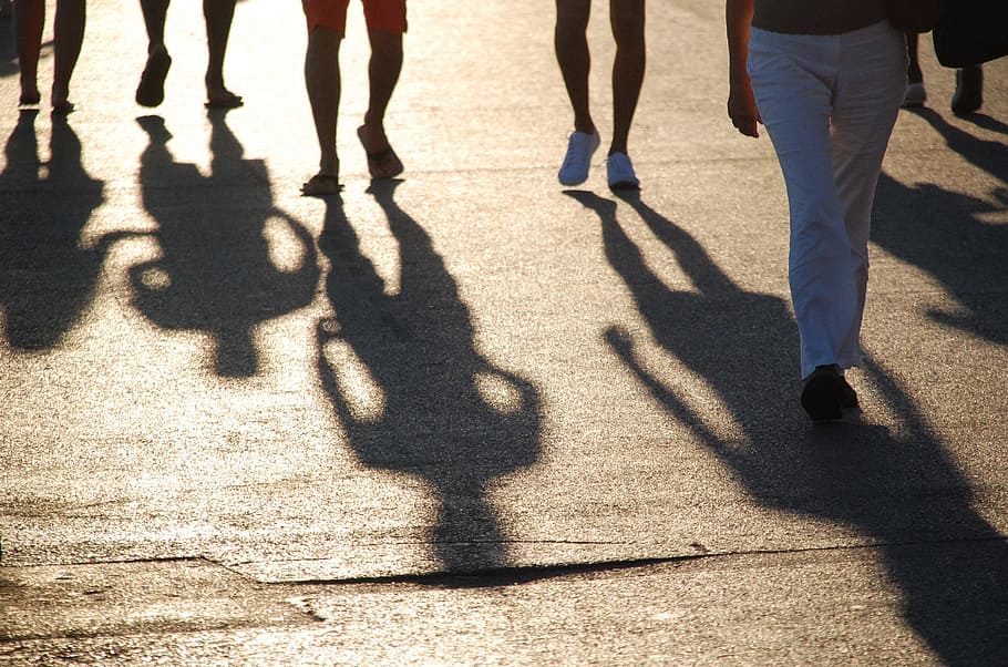 person shadows, Human, Back, Back Light, abendstimmung, personal HD wallpaper