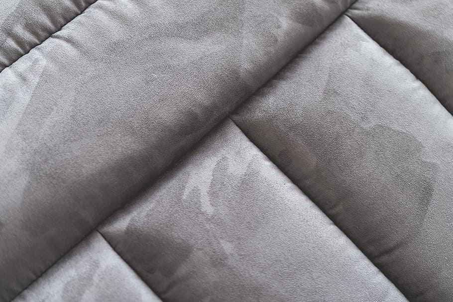 Gray Suede Sofa Abstract Close Up, alcantara, cloth, pattern, HD wallpaper
