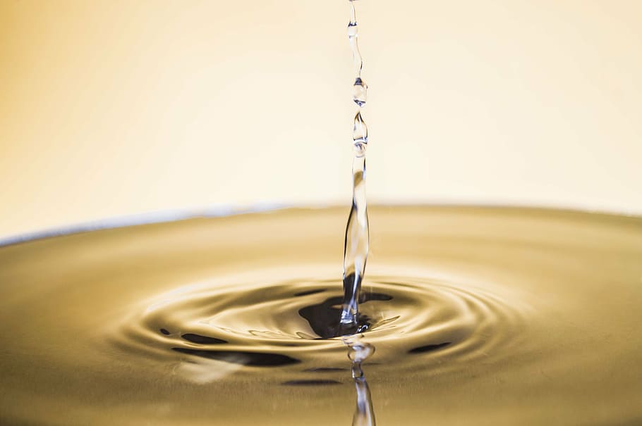 white drop illustration, water, water drop, silver, liquid HD wallpaper