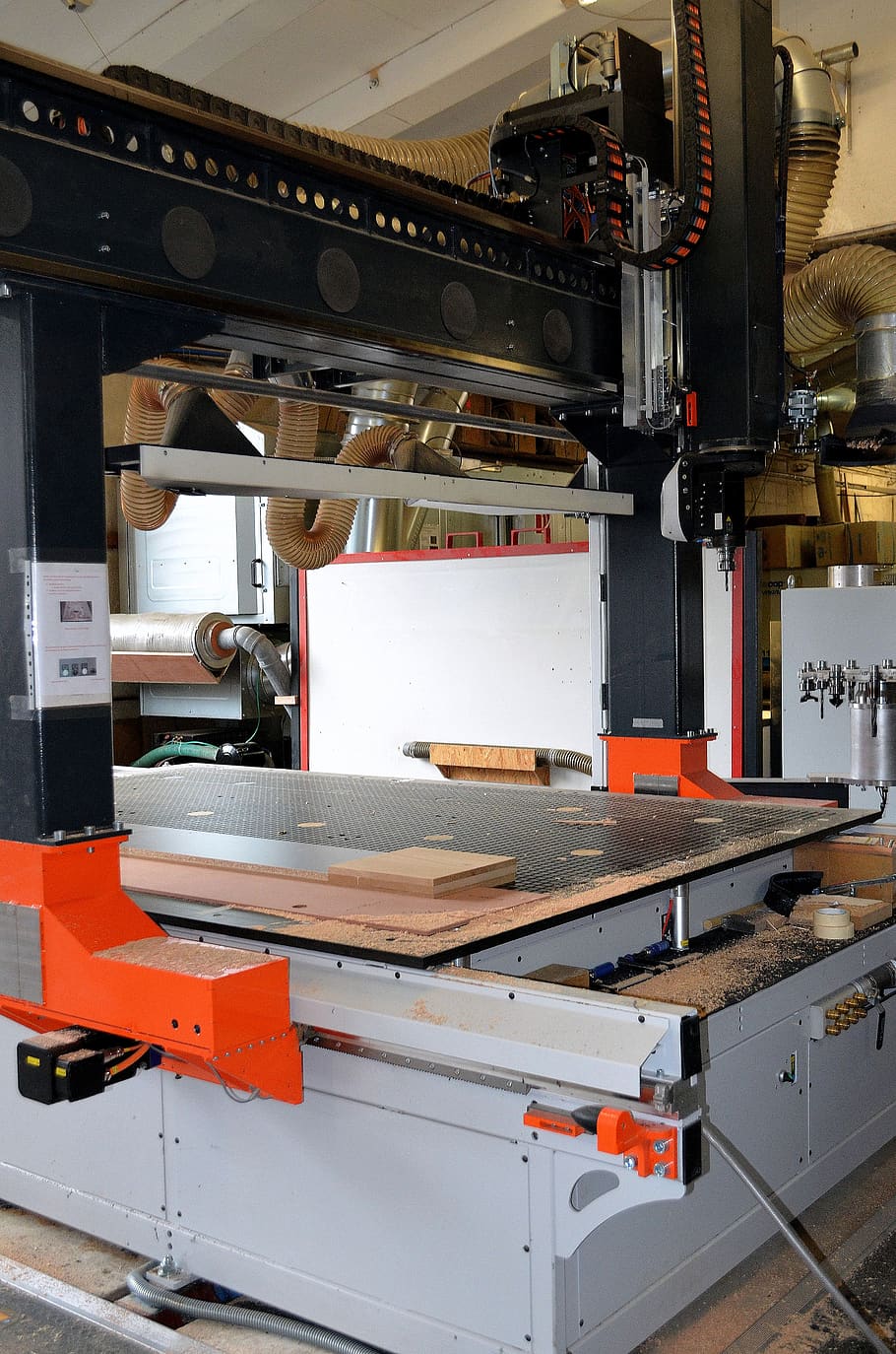 joinery, carpenter, machine, control, milling, industry, production HD wallpaper