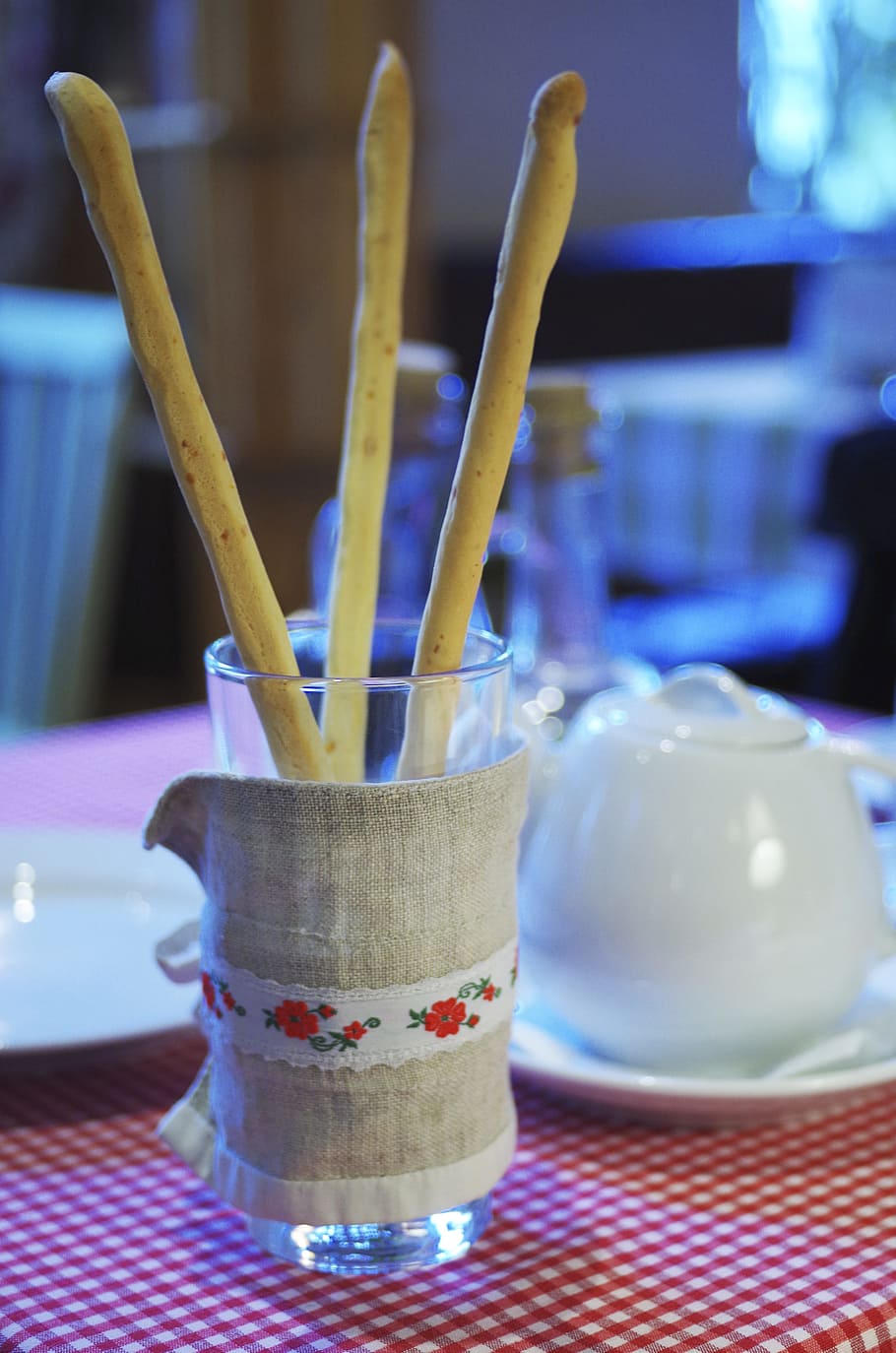 Bread, Tea, Breakfast, Teapot, Teatime, table, indoors, close-up HD wallpaper