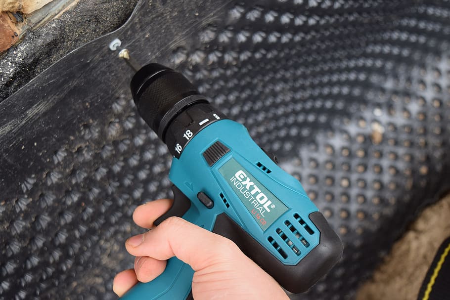accumulator drill, battery, tools, insulation, drilling, nopová foil HD wallpaper