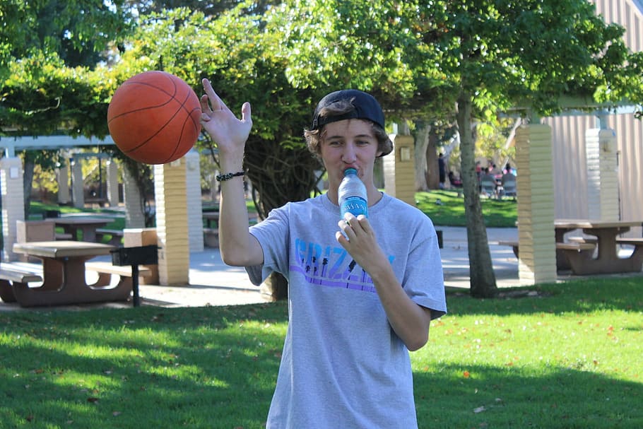 Basketball, Ball, Game, outdoors, only women, one woman only HD wallpaper