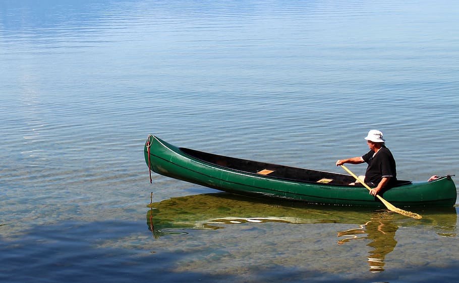 leisure, canoeing, kayak, paddle, paddler, canoeist, water, HD wallpaper