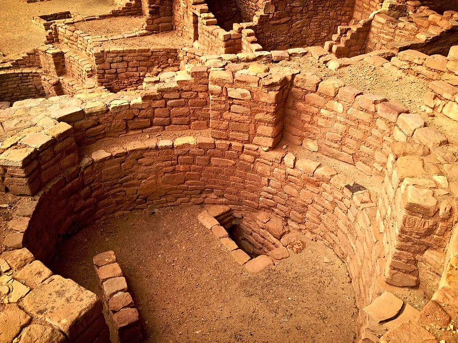 empty brown bricks cell, mesa verde, ruin, ancient, architecture HD wallpaper