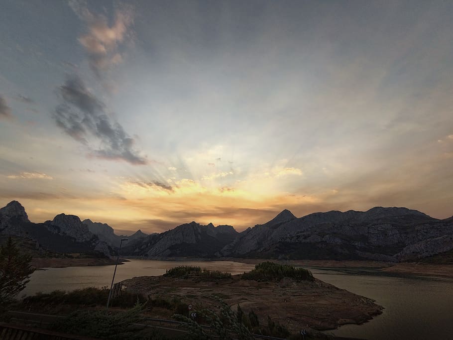 dusk, riaño, clouds, sky, sunset, beauty in nature, scenics - nature HD wallpaper