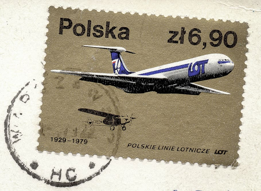 Polska poster stamp, postcard, postmark, ink, envelope, travel HD wallpaper