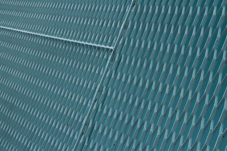 fence, blue, links, chicago, backgrounds, pattern, steel, metal, HD wallpaper
