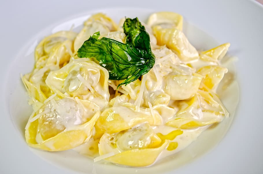 pasta, cappellini, prosciutto, food, food and drink, healthy eating HD wallpaper