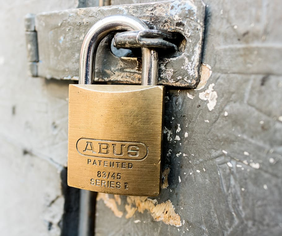 lock, padlock, door lock, safety, security, protection, metal HD wallpaper