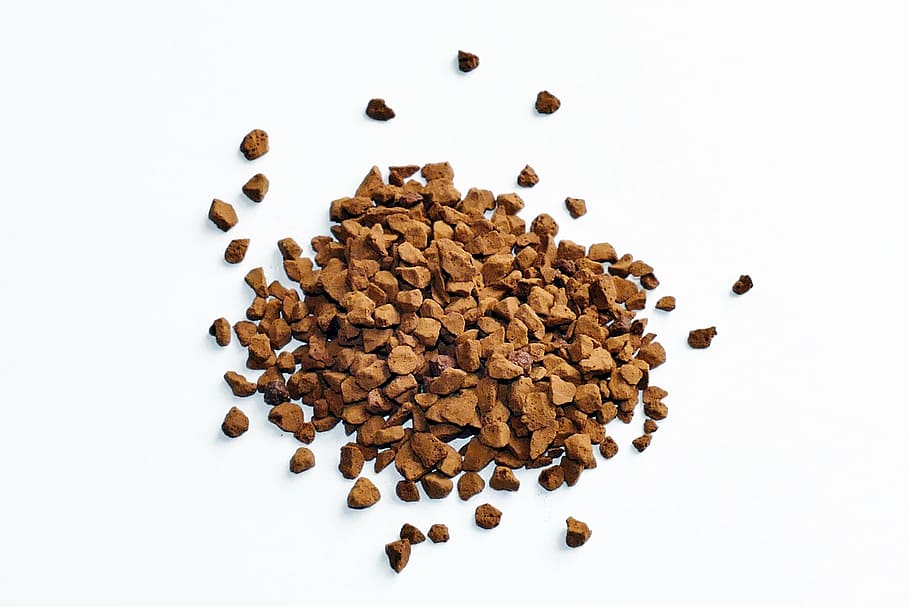 brown chocolates, coffee, granules, caffeine, drink, natural HD wallpaper