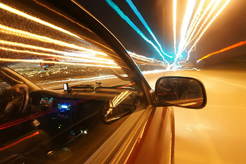 right car side photograph, abstract, abstraction, acceleration HD wallpaper