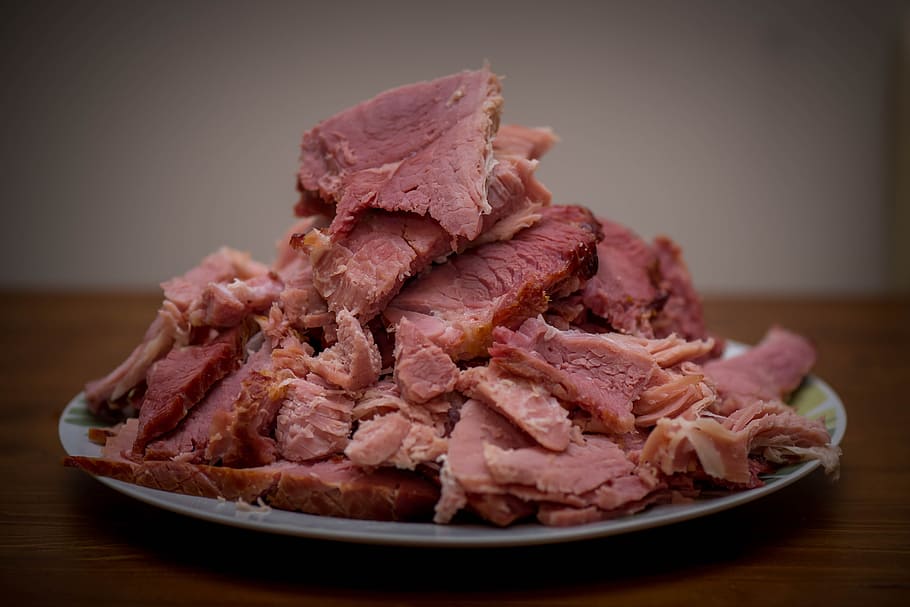 meat on plate, cooked, food, meal, dinner, beef, delicious HD wallpaper
