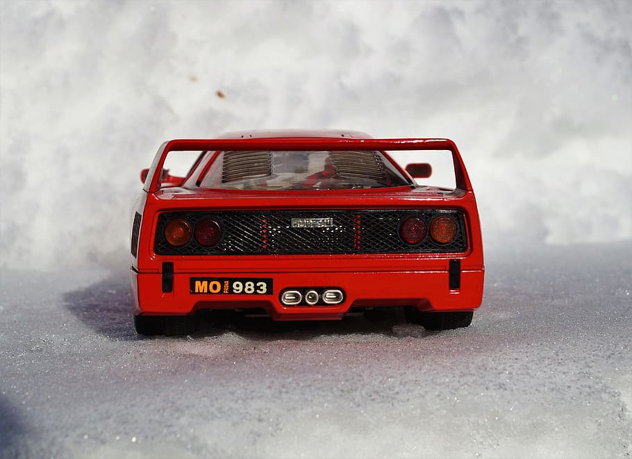 Model Car, Auto, Ferrari, red, toys, racing car, oldtimer, vehicles HD wallpaper
