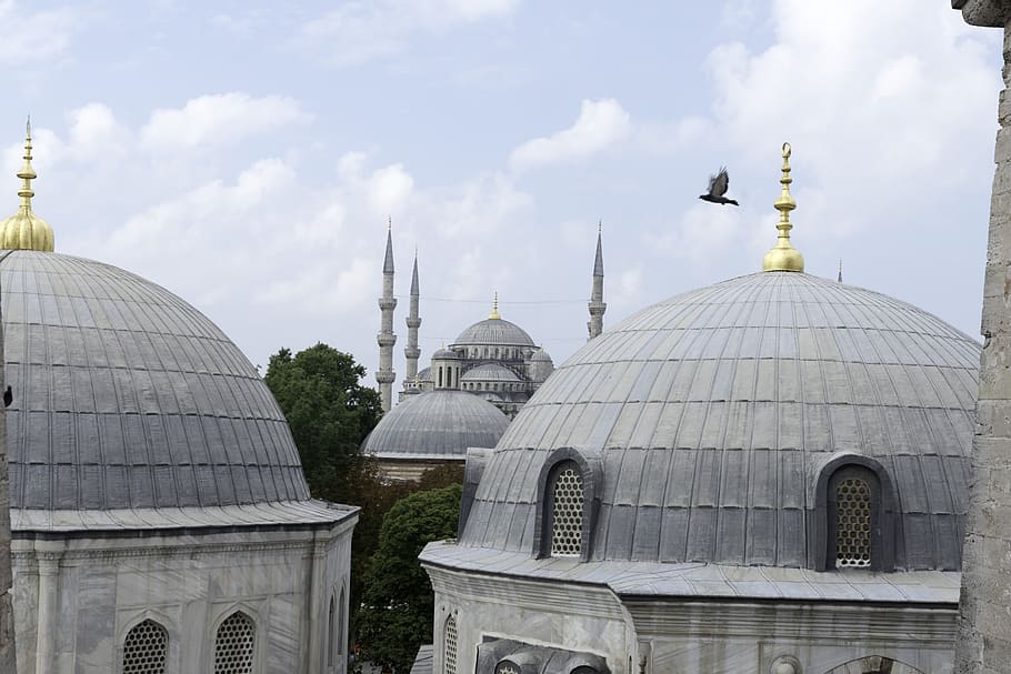 santa sofia, istanbul, roofs, domes, built structure, building exterior HD wallpaper