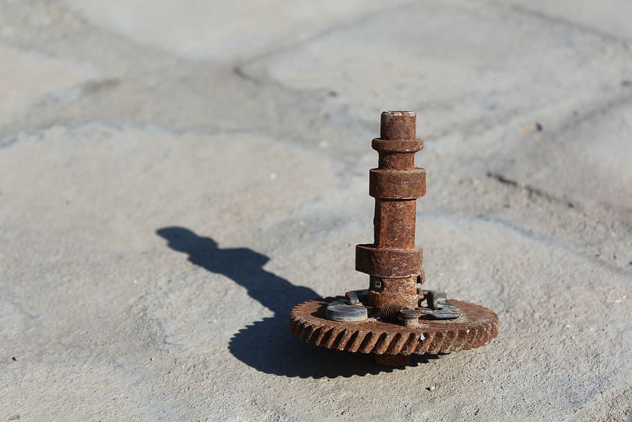 gear, rust, metal, lever, macro, shadow, sunlight, day, no people HD wallpaper