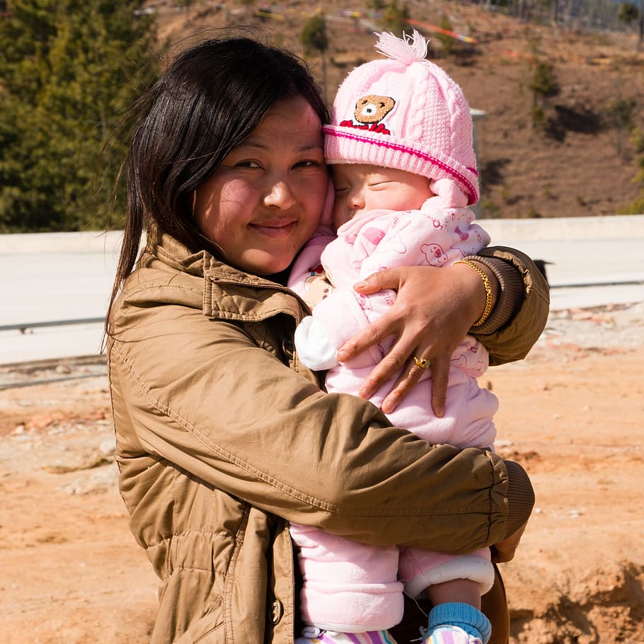 HD wallpaper: bhutanese, mother, baby, love, asian, child ...