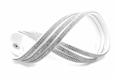 white and gray leather strap, stainless, background, bracelet HD wallpaper