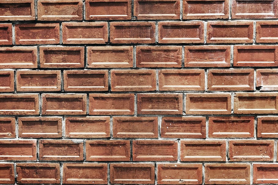 brown brick wall, pattern, architecture, building, backgrounds HD wallpaper