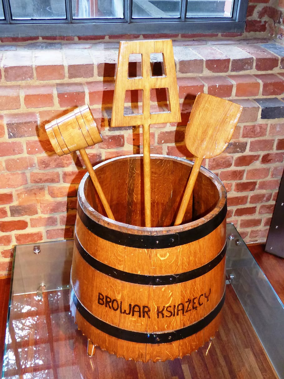 beer, brewery, tools, barrel, wood, tree, very old, ancient HD wallpaper